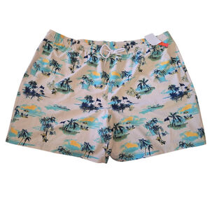 Magellan Outdoors Fish Gear Men's Sz 3XL Swim Trunks Lined NWT Drawstring (B-01)